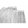 Vorhang nach Maß "Fashion", Kräuselband Detail weiß