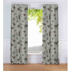 Gardine nach Maß „Allgäu“ Frontansicht