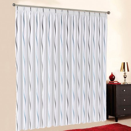 Gardine nach Maß "Voile", Automatik-Faltenband