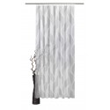 Maßgeschneiderte weiße Scherli-Voile-Store-Gardine “Welle“, inklusive Kräuselband