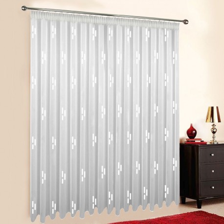 Gardine nach Maß "Voile", Automatik-Faltenband