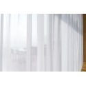 Voile-Gardinen nach Maß, DIN 4102, B1, Kräuselband (1:2), schwer entflammbar