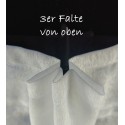 Dreher-Sablé-Gardine nach Maß, Automatik-Faltenband (1:2,5),  3er-Falte
