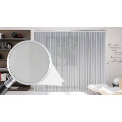 Gardine nach Maß, Design: "Stripe", Automatik-Faltenband (1:2,5), 3er-Falte