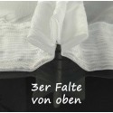 Dreher-Gardine nach Maß, Automatik-Faltenband (1:2,5),  3er Falte